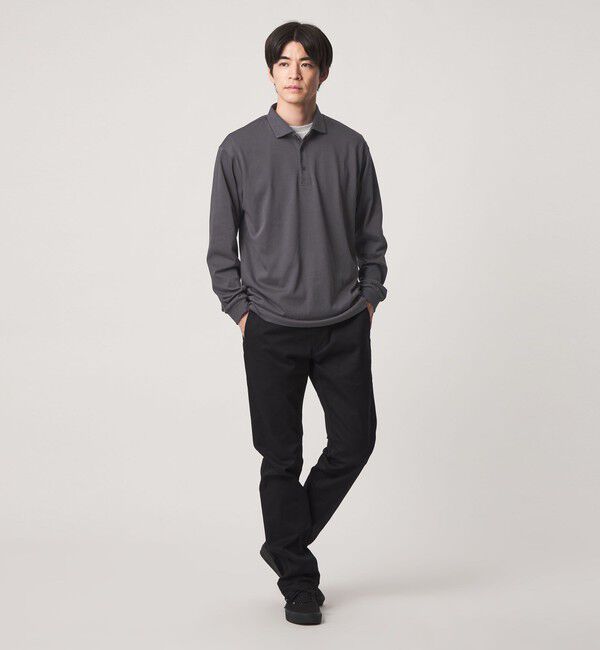 UNITED ARROWS green label relaxing「【WEB限定】JUST fit デイリー ドライ カッタウェイ 長袖 ポロシャツ -吸水速乾・抗菌-」|ポロシャツ|