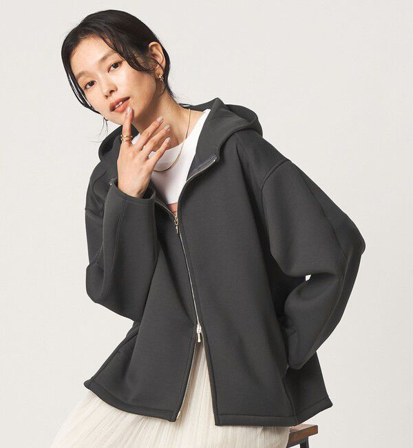 UNITED ARROWS green label relaxing「ダンボール ジップ フーディ」|パーカー|