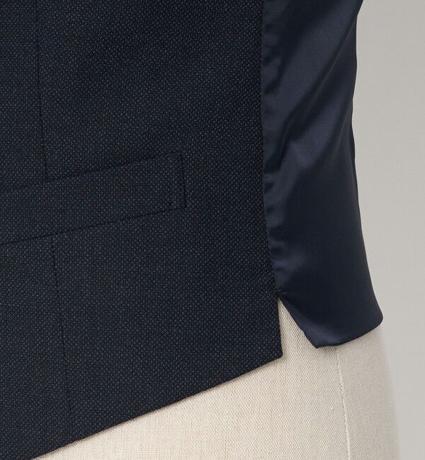 UNITED ARROWS green label relaxing「A+ TWPU バーズアイ 5B スリム セットアップ ベスト」|ベスト・ジレ|