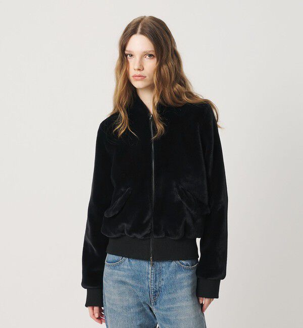 ATTISESSION「＜ATTISESSION＞フラッフィー ショートブルゾン」|その他|