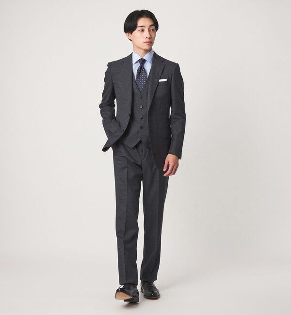 UNITED ARROWS green label relaxing「REDA ハウンドトゥース スリム 5B スーツベスト」|ベスト・ジレ|