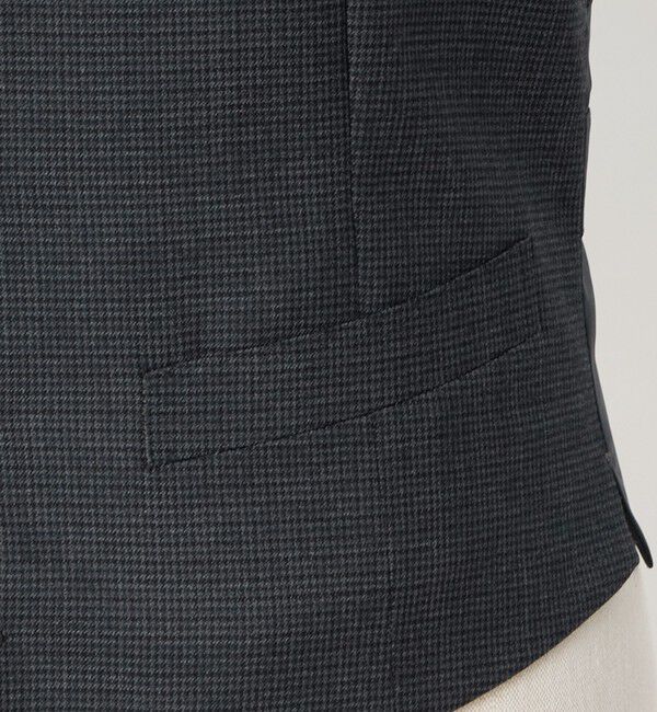 UNITED ARROWS green label relaxing「REDA ハウンドトゥース スリム 5B スーツベスト」|ベスト・ジレ|