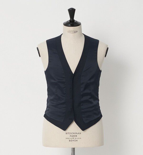 UNITED ARROWS green label relaxing「A+ TWPU バーズアイ 5B スリム セットアップ ベスト」|ベスト・ジレ|