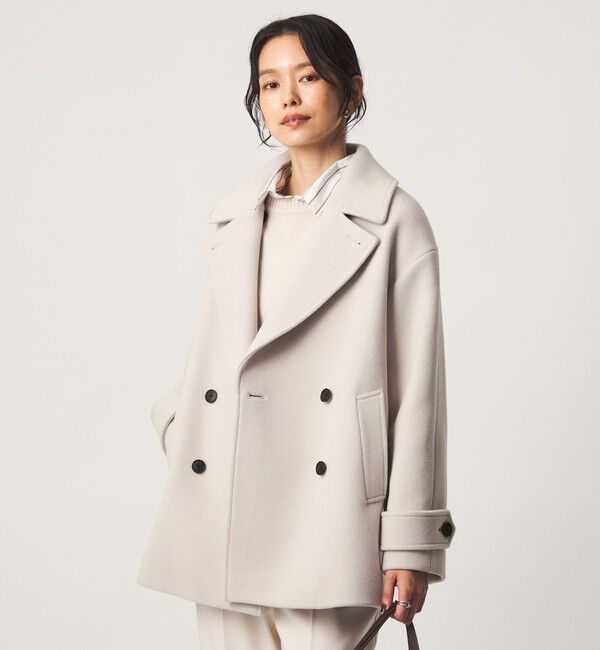 UNITED ARROWS green label relaxing「［size SHORTあり］CANGIOLI W ピーコート」|ピーコート|