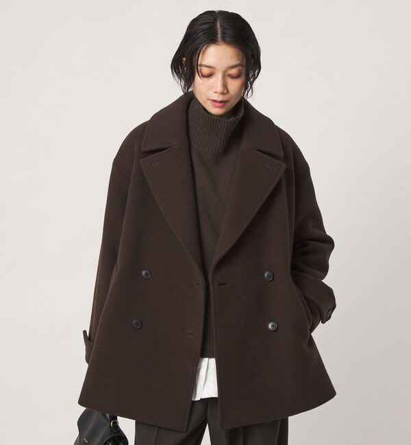 UNITED ARROWS green label relaxing「［size SHORTあり］CANGIOLI W ピーコート」|ピーコート|