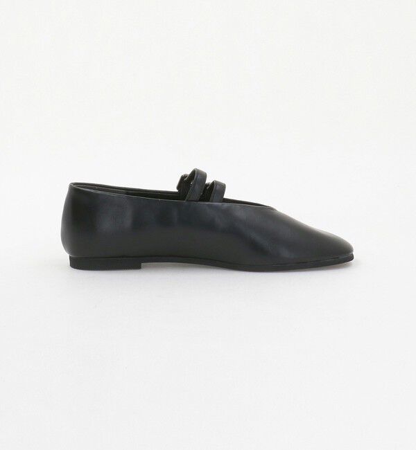 BEAUTY&YOUTH UNITED ARROWS「レザーライク Wベルト フラットシューズ」|ローファー|