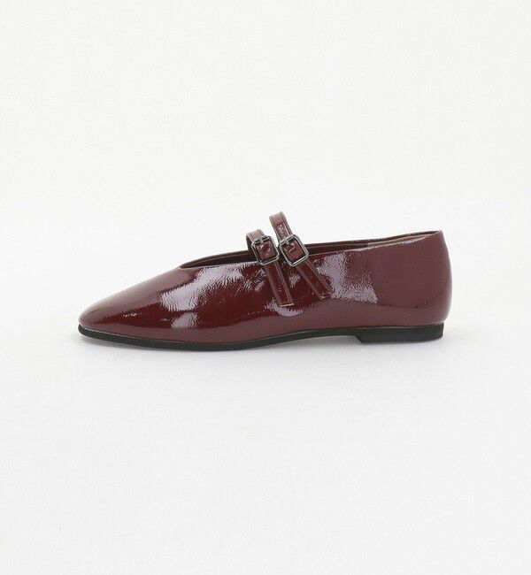 BEAUTY&YOUTH UNITED ARROWS「レザーライク Wベルト フラットシューズ」|ローファー|