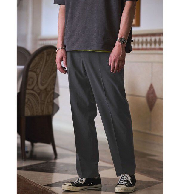UNITED ARROWS green label relaxing「SHIELDRY ワイド ユーティリティー イージー パンツ W2 -伸縮性・UVカット・遮熱-」|その他|DK.GRAY