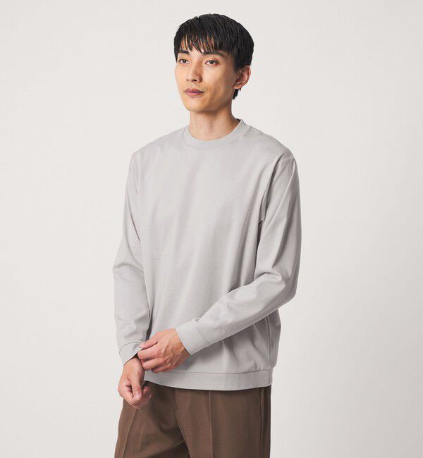 UNITED ARROWS green label relaxing「L/A ポンチ ビズ クルーネック カットソー」|Tシャツ・カットソー|LT.GRAY