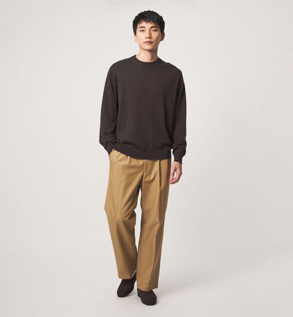 UNITED ARROWS green label relaxing「SUPER 120S ハイゲージ クルーネック ニット」|ニット・セーター|