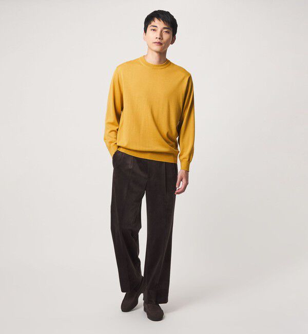 UNITED ARROWS green label relaxing「SUPER 120S ハイゲージ クルーネック ニット」|ニット・セーター|