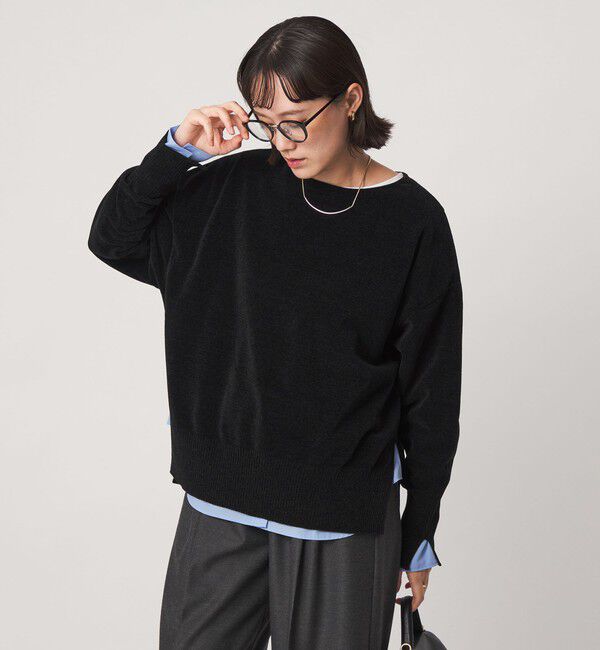 UNITED ARROWS green label relaxing「モール ロングスリーブ プルオーバー ニット」|ニット・セーター|