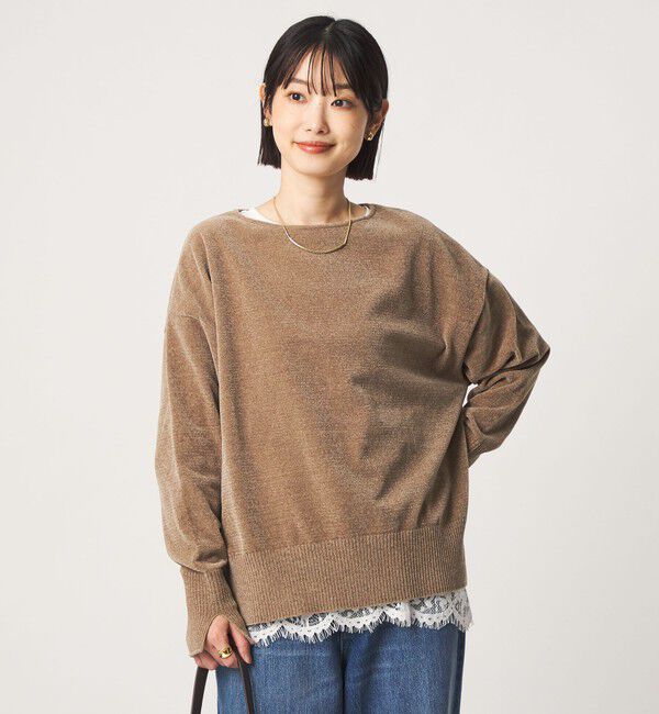UNITED ARROWS green label relaxing「モール ロングスリーブ プルオーバー ニット」|ニット・セーター|MOCA