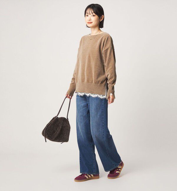 UNITED ARROWS green label relaxing「モール ロングスリーブ プルオーバー ニット」|ニット・セーター|