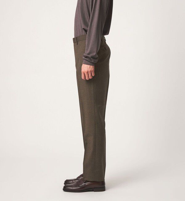 UNITED ARROWS green label relaxing「TWPU サキソニー スタンダード スラックス -ストレッチ・ウエストアジャスター-」|スラックス|