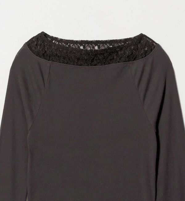BEAUTY&YOUTH UNITED ARROWS「レースドッキング ロングスリーブ カットソー」|Tシャツ・カットソー|