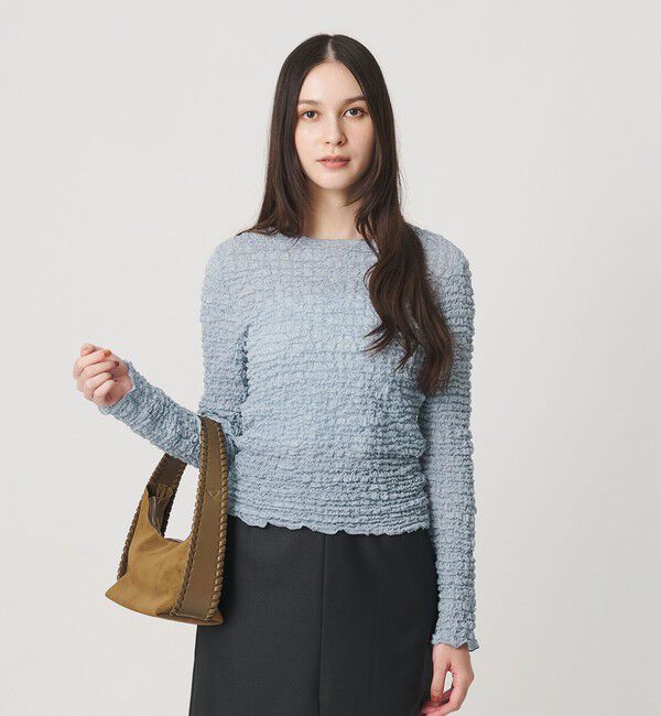 BEAUTY&YOUTH UNITED ARROWS「【WEB限定】シュリンクレース ロングスリーブプルオーバー」|Tシャツ・カットソー|