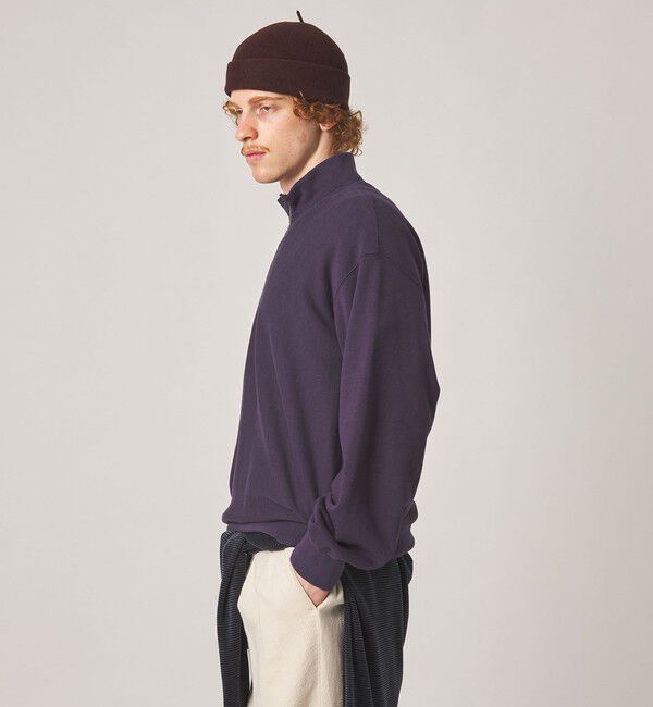 STEVEN ALAN「＜Steven Alan＞ C/R ウラケ ジップ スタンドネック スウェット」|スウェット・ジャージ|