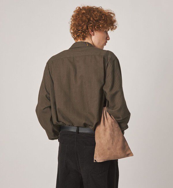 STEVEN ALAN「＜Steven Alan＞ ドレープ ピーチストライプ ジップ プルオーバー」|シャツ・ブラウス|