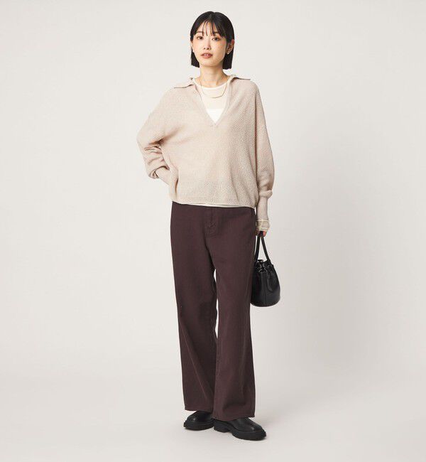 UNITED ARROWS green label relaxing「メランジ スキッパー ニット」|ニット・セーター|