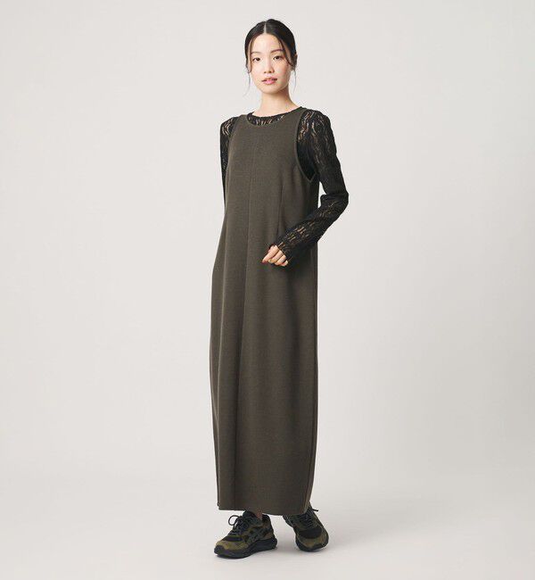 BEAUTY&YOUTH UNITED ARROWS「ポリエステルブレンド バックV Iラインワンピース」|ワンピース|