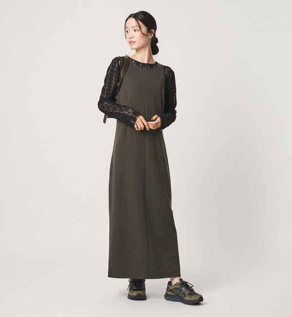 BEAUTY&YOUTH UNITED ARROWS「ポリエステルブレンド バックV Iラインワンピース」|ワンピース|