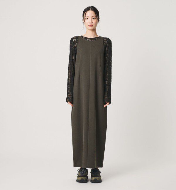 BEAUTY&YOUTH UNITED ARROWS「ポリエステルブレンド バックV Iラインワンピース」|ワンピース|