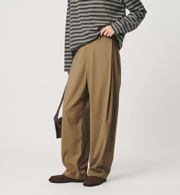 BEAUTY&YOUTH UNITED ARROWS「ディープ サイドタック パンツ ウォッシャブル」|その他|BEIGE