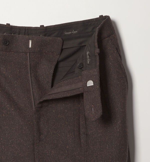 STEVEN ALAN「＜Steven Alan＞ ネップ ヘリンボーンツイード イン ツープリーツ ドレス トラウザーズ II」|スラックス|