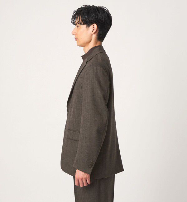 UNITED ARROWS green label relaxing「A+ TWPU ヘリンボーン 2B リラックス セットアップ ジャケット -ストレッチ-」|テーラードジャケット|