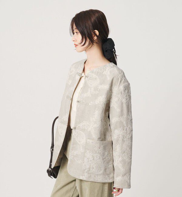 BEAUTY&YOUTH UNITED ARROWS「ジャガード ペイズリー エンブロイダリー ジャケット」|テーラードジャケット|
