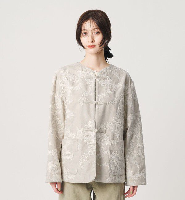 BEAUTY&YOUTH UNITED ARROWS「ジャガード ペイズリー エンブロイダリー ジャケット」|テーラードジャケット|