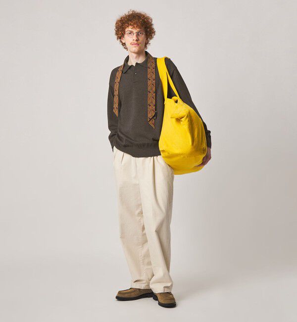 STEVEN ALAN「＜Steven Alan＞ メランジ ウール オープン ニット 2B ポロシャツ」|ニット・セーター|