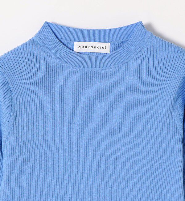 quaranciel「〈手洗い可能〉カシミヤ ミックス ハイゲージ クルーネック リブ ニット」|ニット・セーター|