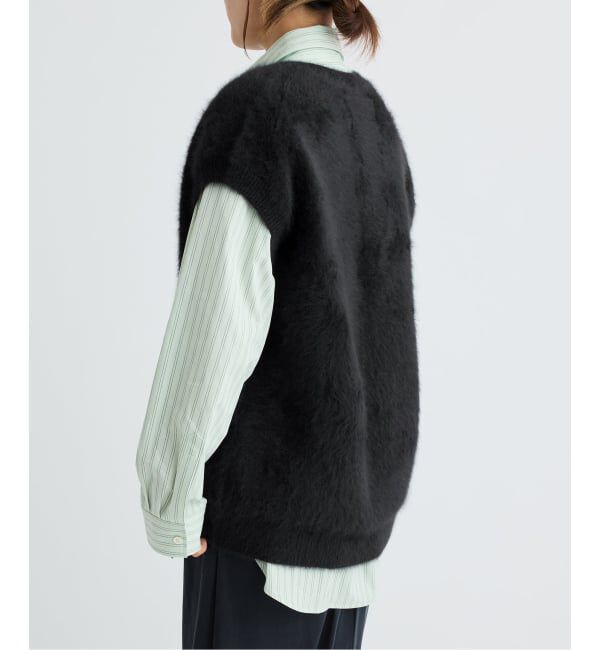 IENA LA BOUCLE「IENA LA BOUCLE フォックス カシミヤ V ベスト」|ベスト・ジレ|