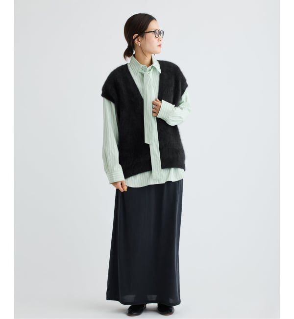 IENA LA BOUCLE「IENA LA BOUCLE フォックス カシミヤ V ベスト」|ベスト・ジレ|