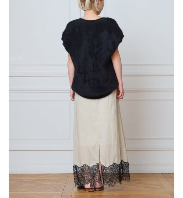 IENA LA BOUCLE「IENA LA BOUCLE フォックス カシミヤ V ベスト」|ベスト・ジレ|