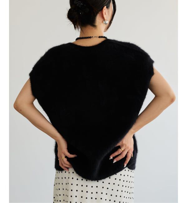 IENA LA BOUCLE「IENA LA BOUCLE フォックス カシミヤ V ベスト」|ベスト・ジレ|