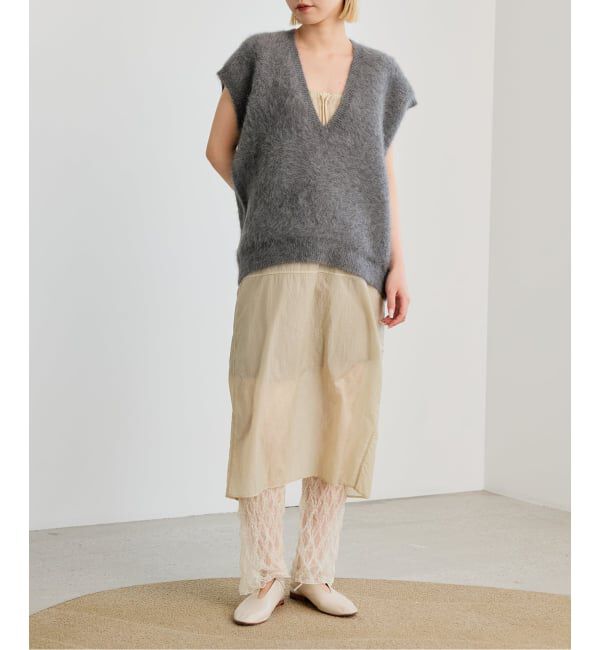 IENA LA BOUCLE「IENA LA BOUCLE フォックス カシミヤ V ベスト」|ベスト・ジレ|