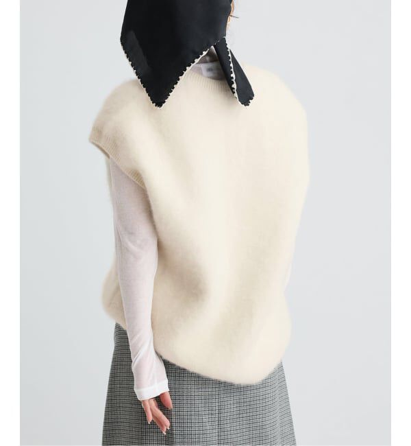 IENA LA BOUCLE「IENA LA BOUCLE フォックス カシミヤ V ベスト」|ベスト・ジレ|