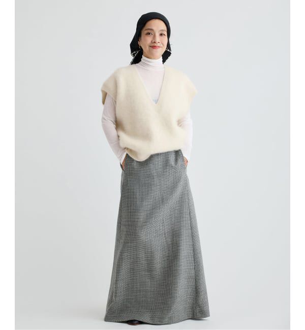 IENA LA BOUCLE「IENA LA BOUCLE フォックス カシミヤ V ベスト」|ベスト・ジレ|