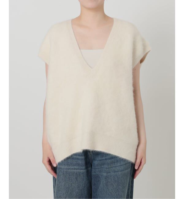 IENA LA BOUCLE「IENA LA BOUCLE フォックス カシミヤ V ベスト」|ベスト・ジレ|