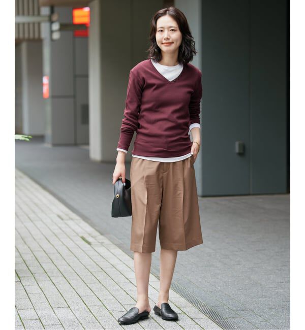 SLOBE IENA「《2枚セット》HANES/ヘインズ SLOBE別注 2PACK リブロンTEE」|Tシャツ・カットソー|