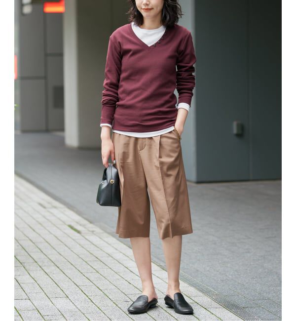 SLOBE IENA「《2枚セット》HANES/ヘインズ SLOBE別注 2PACK リブロンTEE」|Tシャツ・カットソー|