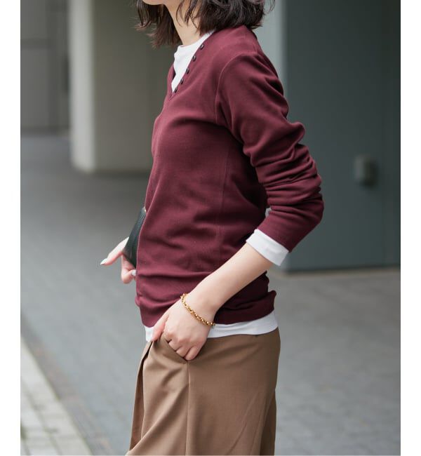 SLOBE IENA「《2枚セット》HANES/ヘインズ SLOBE別注 2PACK リブロンTEE」|Tシャツ・カットソー|