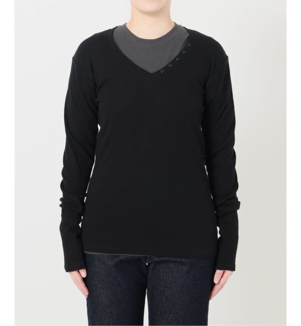 SLOBE IENA「《2枚セット》HANES/ヘインズ SLOBE別注 2PACK リブロンTEE」|Tシャツ・カットソー|