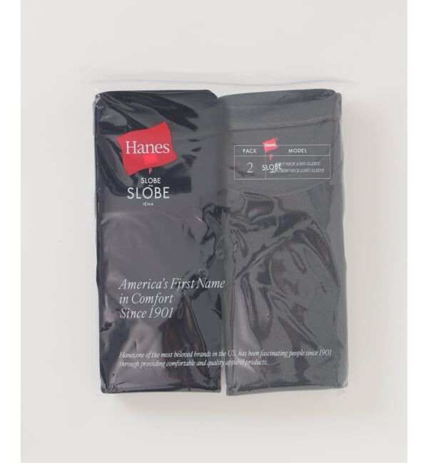 SLOBE IENA「《2枚セット》HANES/ヘインズ SLOBE別注 2PACK リブロンTEE」|Tシャツ・カットソー|
