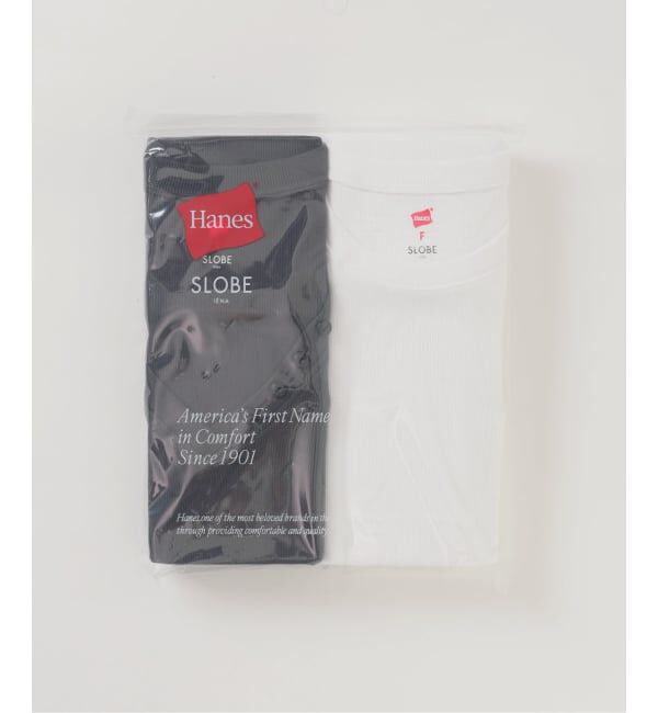 SLOBE IENA「《2枚セット》HANES/ヘインズ SLOBE別注 2PACK リブロンTEE」|Tシャツ・カットソー|
