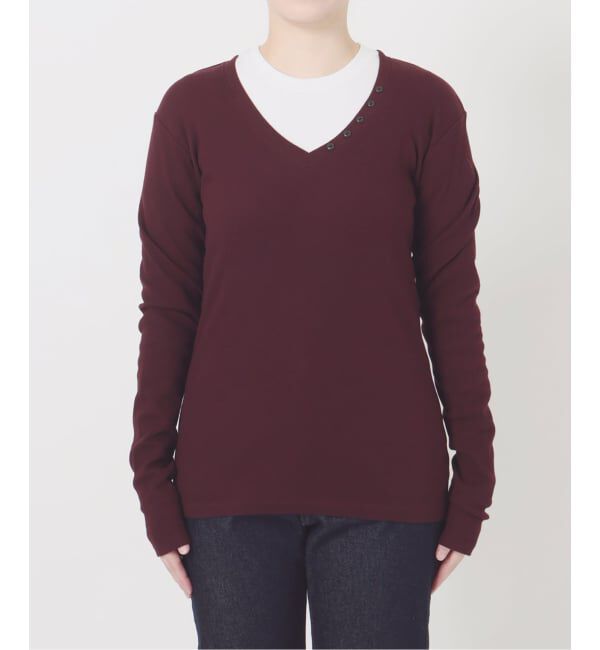 SLOBE IENA「《2枚セット》HANES/ヘインズ SLOBE別注 2PACK リブロンTEE」|Tシャツ・カットソー|