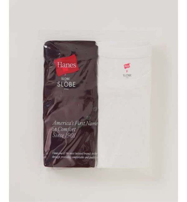 SLOBE IENA「《2枚セット》HANES/ヘインズ SLOBE別注 2PACK リブロンTEE」|Tシャツ・カットソー|